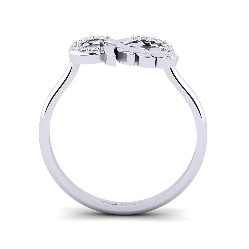 White sapphire Ring Prematuru