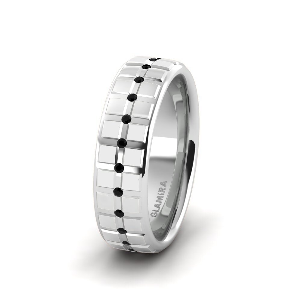 Black Diamond Women's Wedding Ring Pretty Element 6 mm