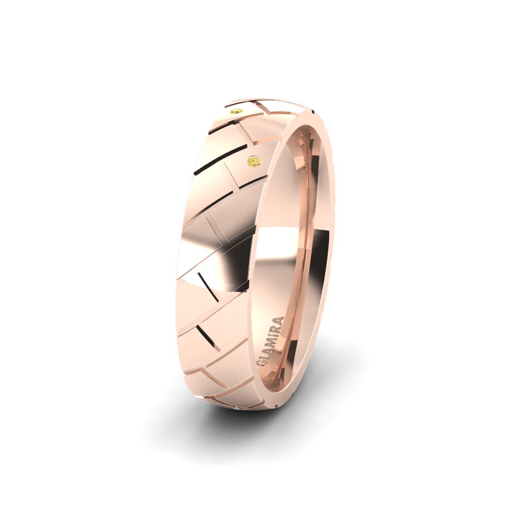 Diamant Jaune Alliance pour femme Pretty Mood 5 mm