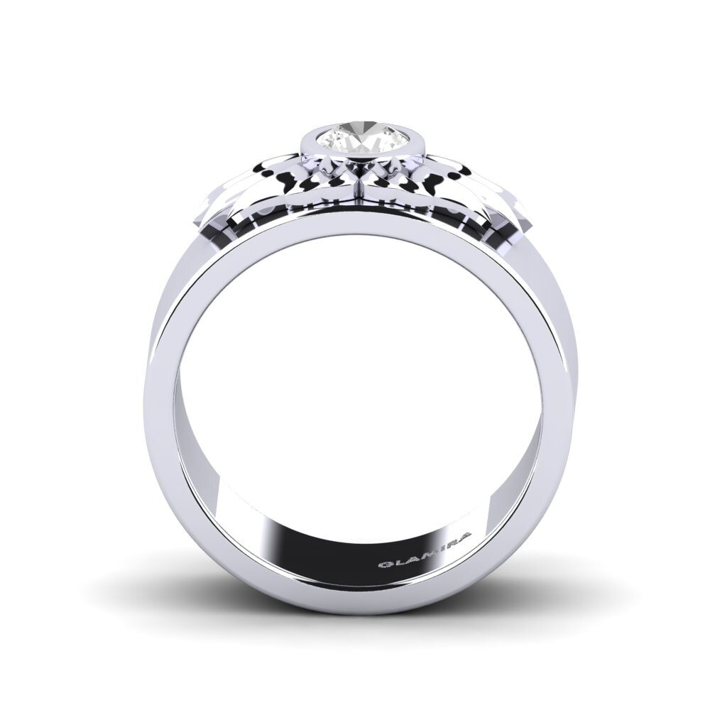White sapphire Ring Pretty Morning Women