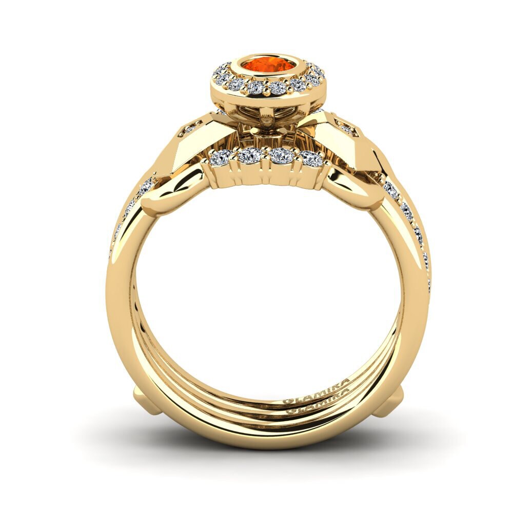 Fire Opal Ring Ptyl SET