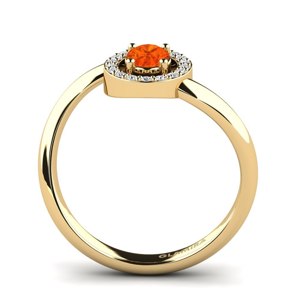 Ópalo Fuego Anillo de Mujer Puccod