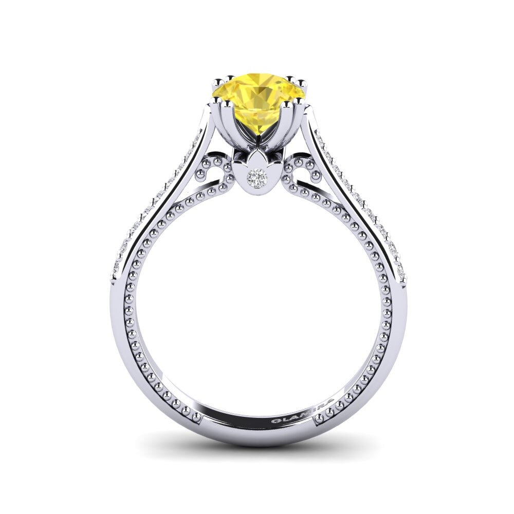 Yellow Sapphire Engagement Ring Puerza