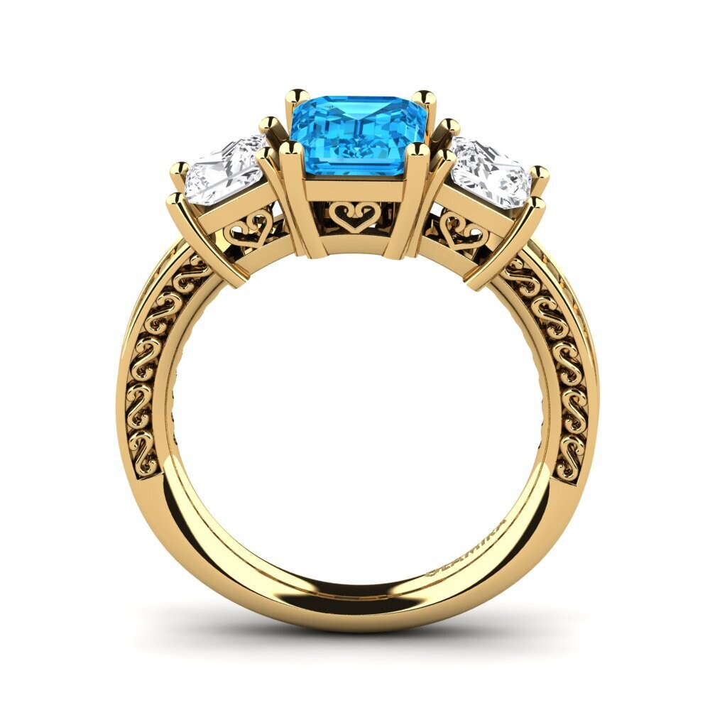 18ct Yellow Gold Engagement Ring Purnima