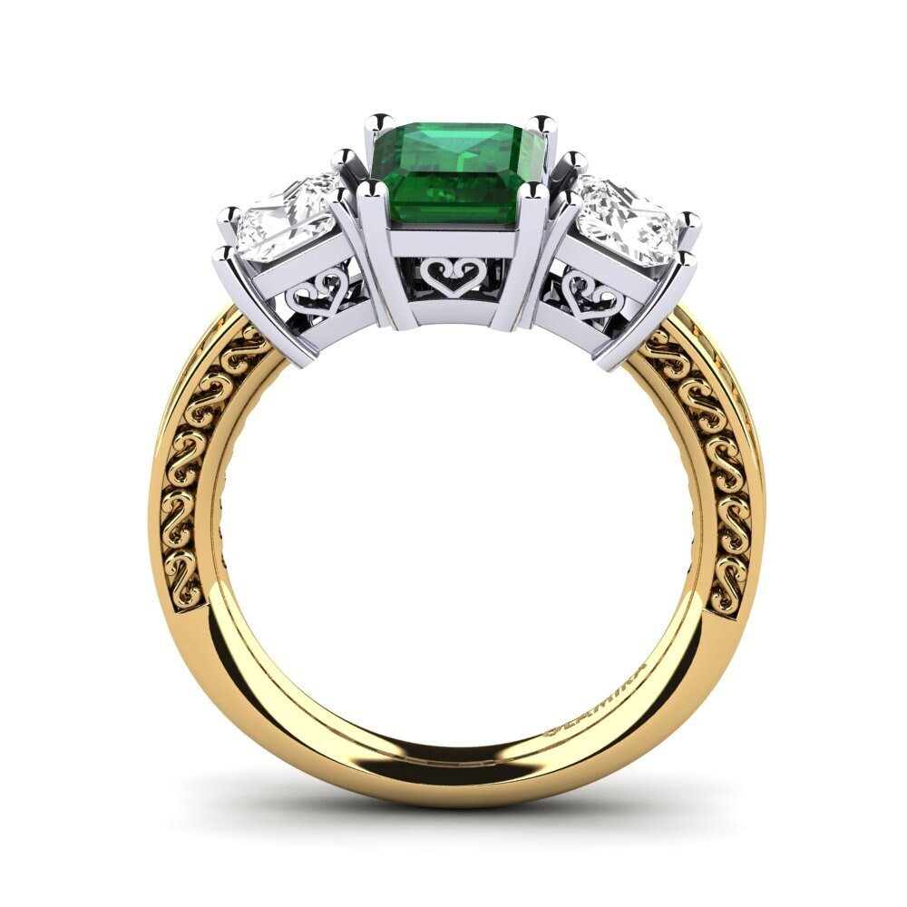 14ct Yellow / White Gold Engagement Ring Purnima