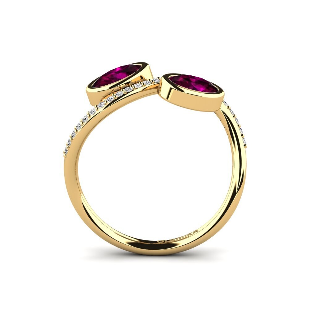 Rhodolite Garnet Ring Purvaja