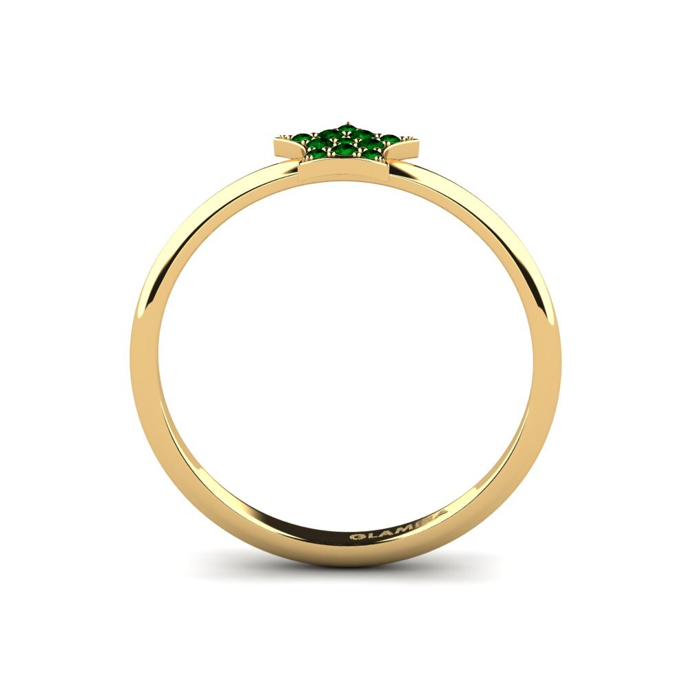 Circonita Verde Anillo Pythagoras