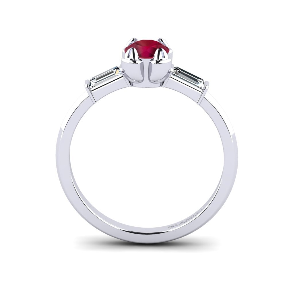 Ruby Engagement Ring Quail