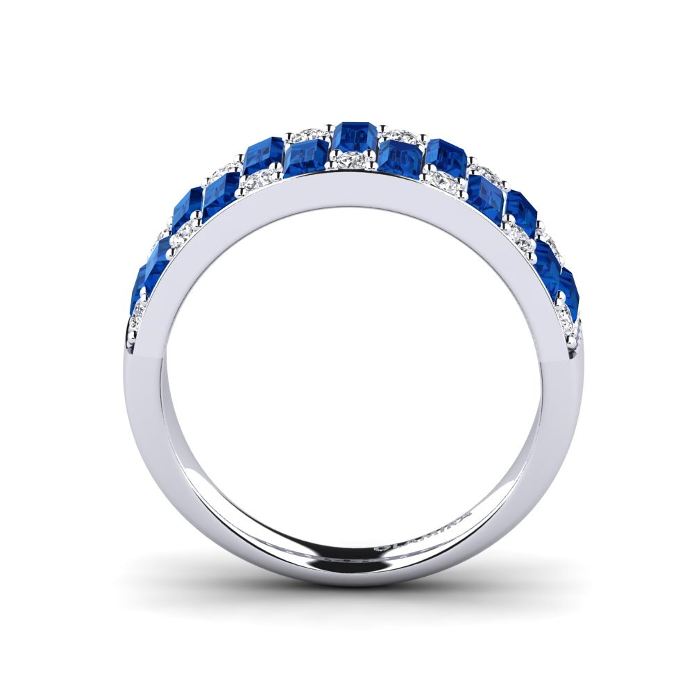 Dunkelblauer Zirkonia Ring Queenie