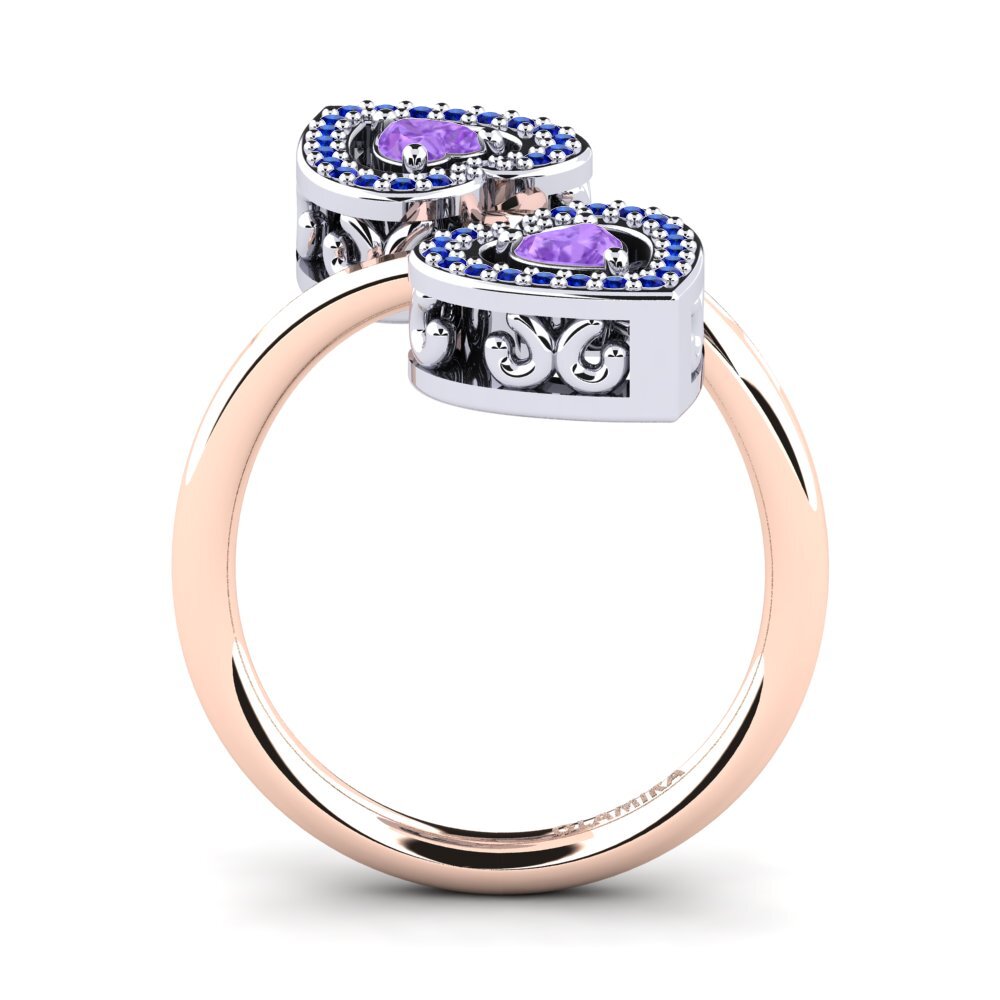 14k White & Rose Gold Ring Quinnita