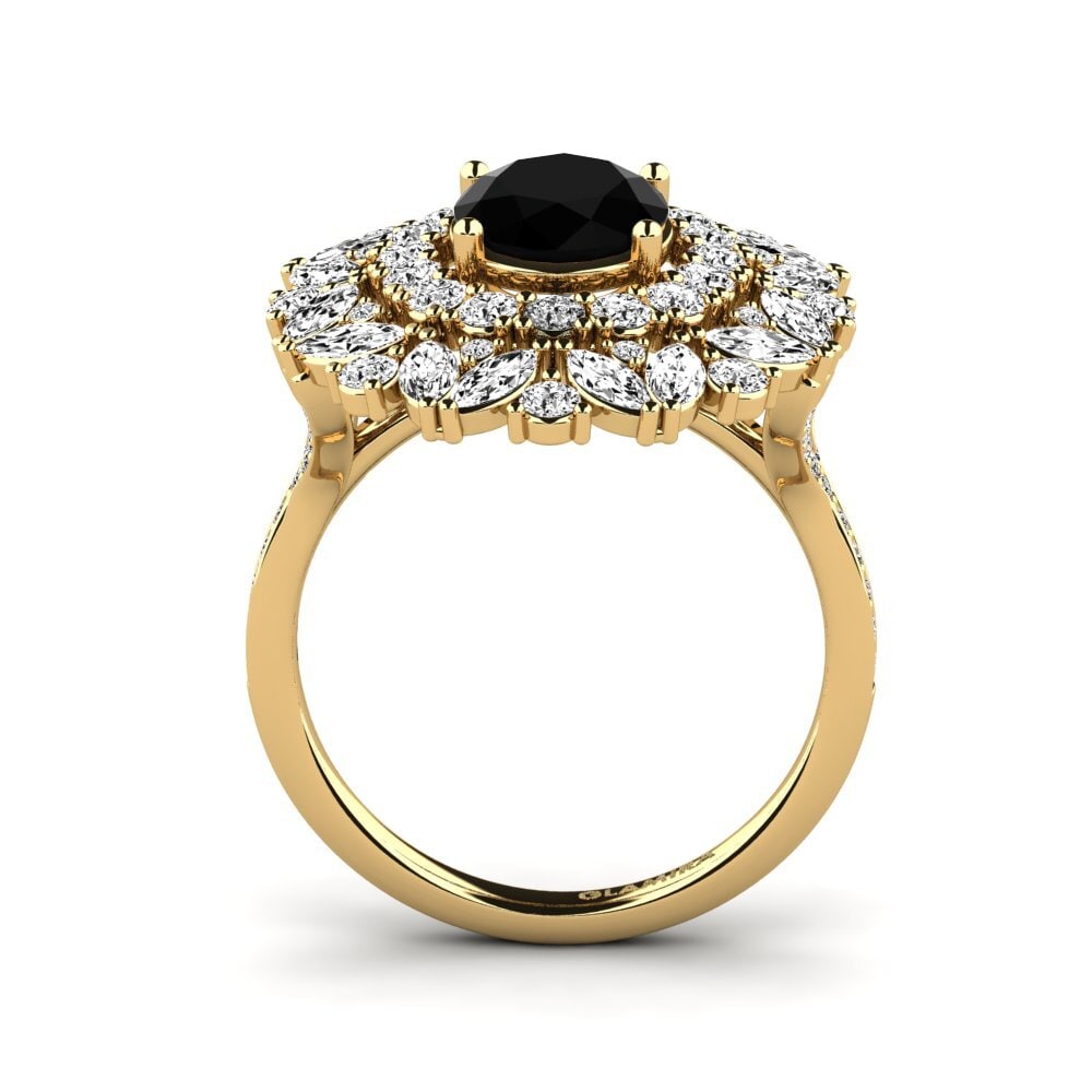 Ónix Negro Anillo de compromiso Agathon