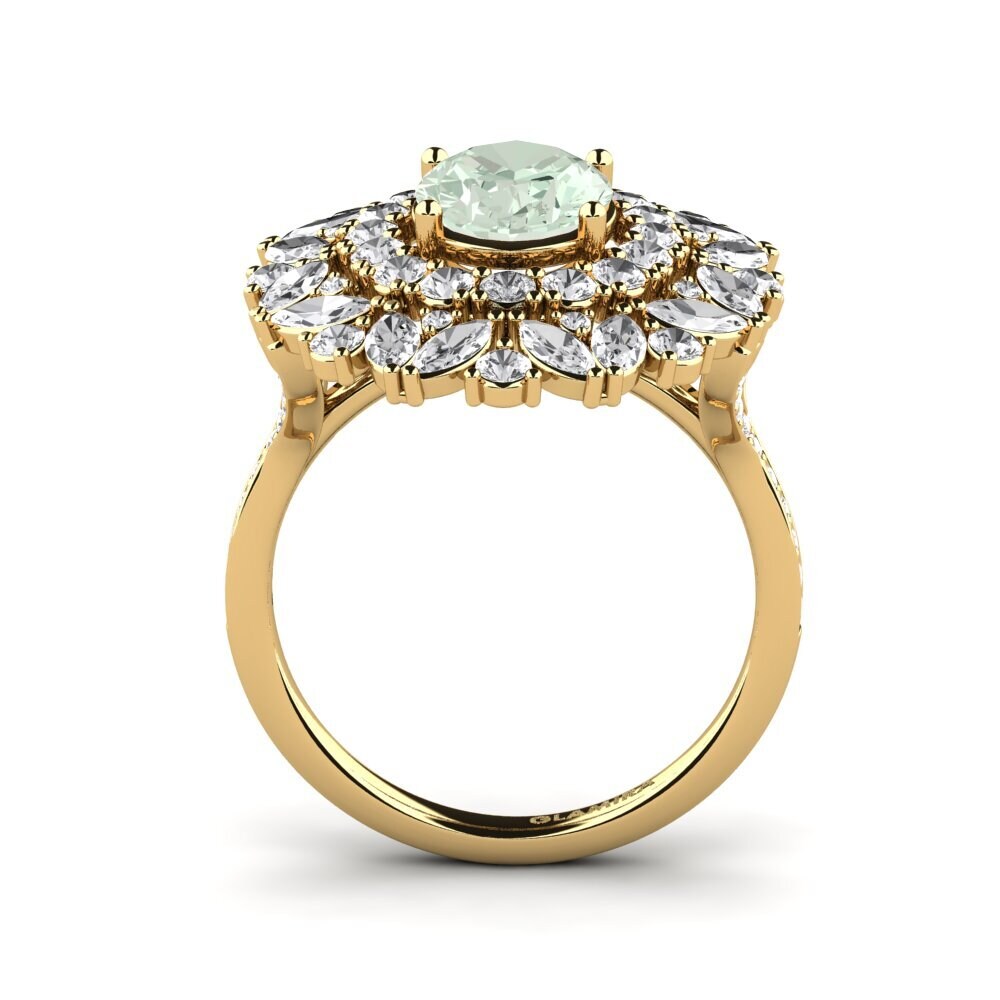 Green Amethyst Engagement Ring Agathon