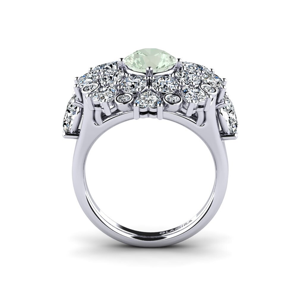 Green Amethyst Engagement Ring Dacian