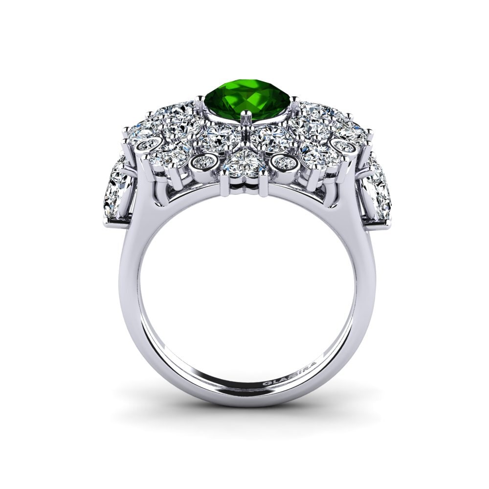 Green Tourmaline Engagement Ring Dacian