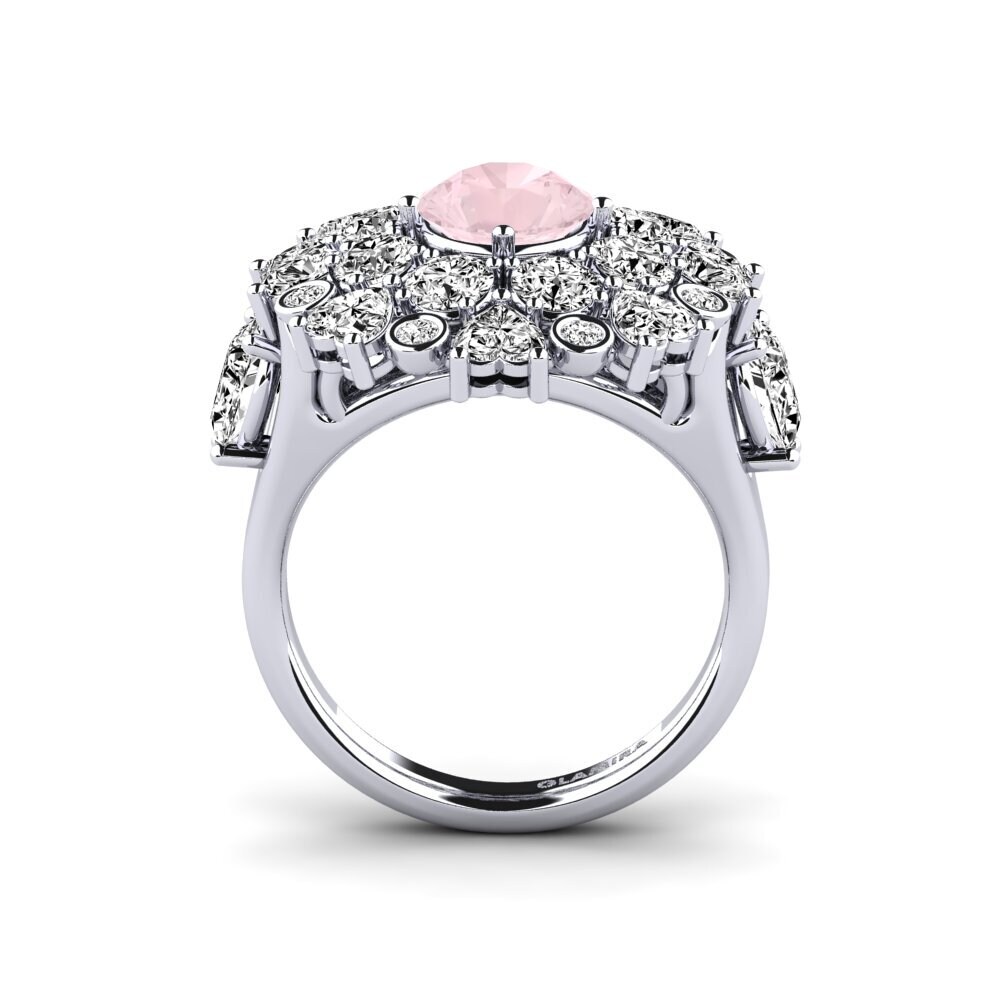 Cuarzo rosa Anillo de compromiso Dacian