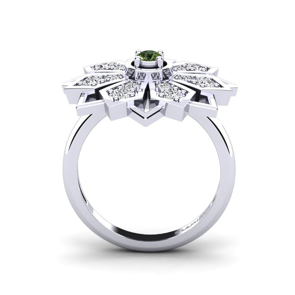 Green Sapphire Ring Gordan