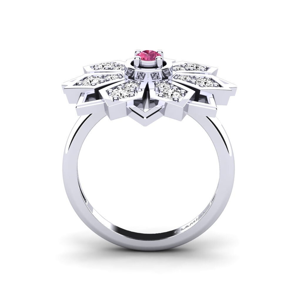 Turmalina rosa Anillo Gordan