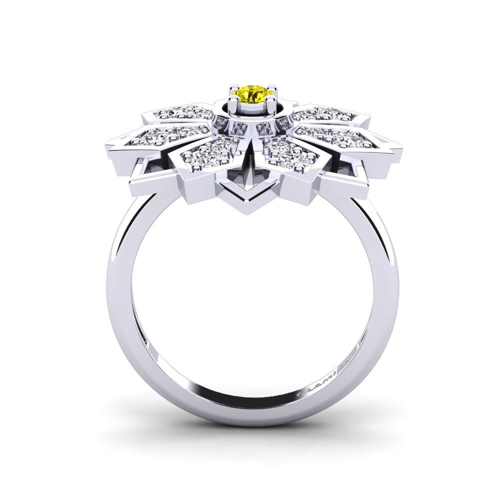 Diamant Jaune Bague Gordan