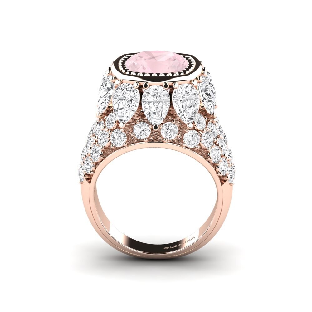 18k Oro Rosa Anillo de compromiso Hardy