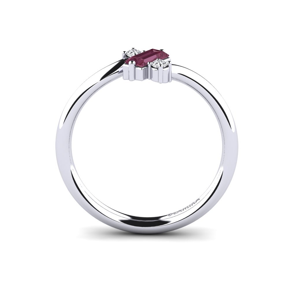 Rhodolite Garnet Engagement Ring Hema