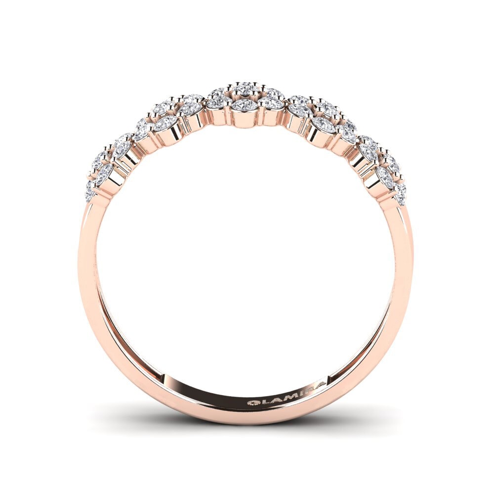14k Oro Rosa Anillo Orli