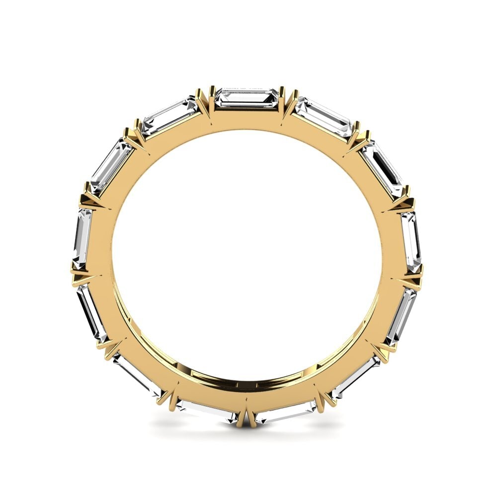 14ct Yellow Gold Moissanite Ring Oshrat