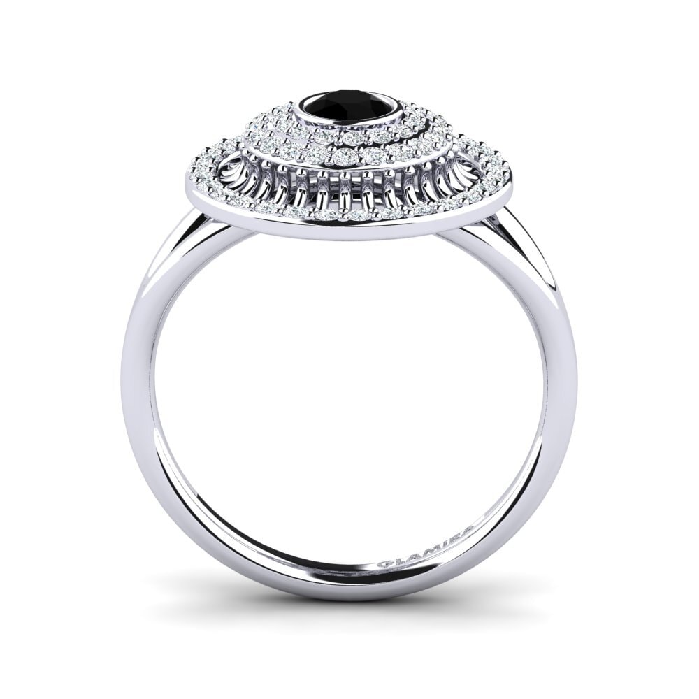 Black Diamond Engagement Ring Paolo