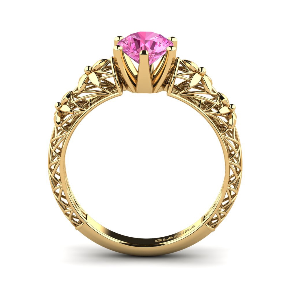 Pink Topaz Engagement Ring Raeann