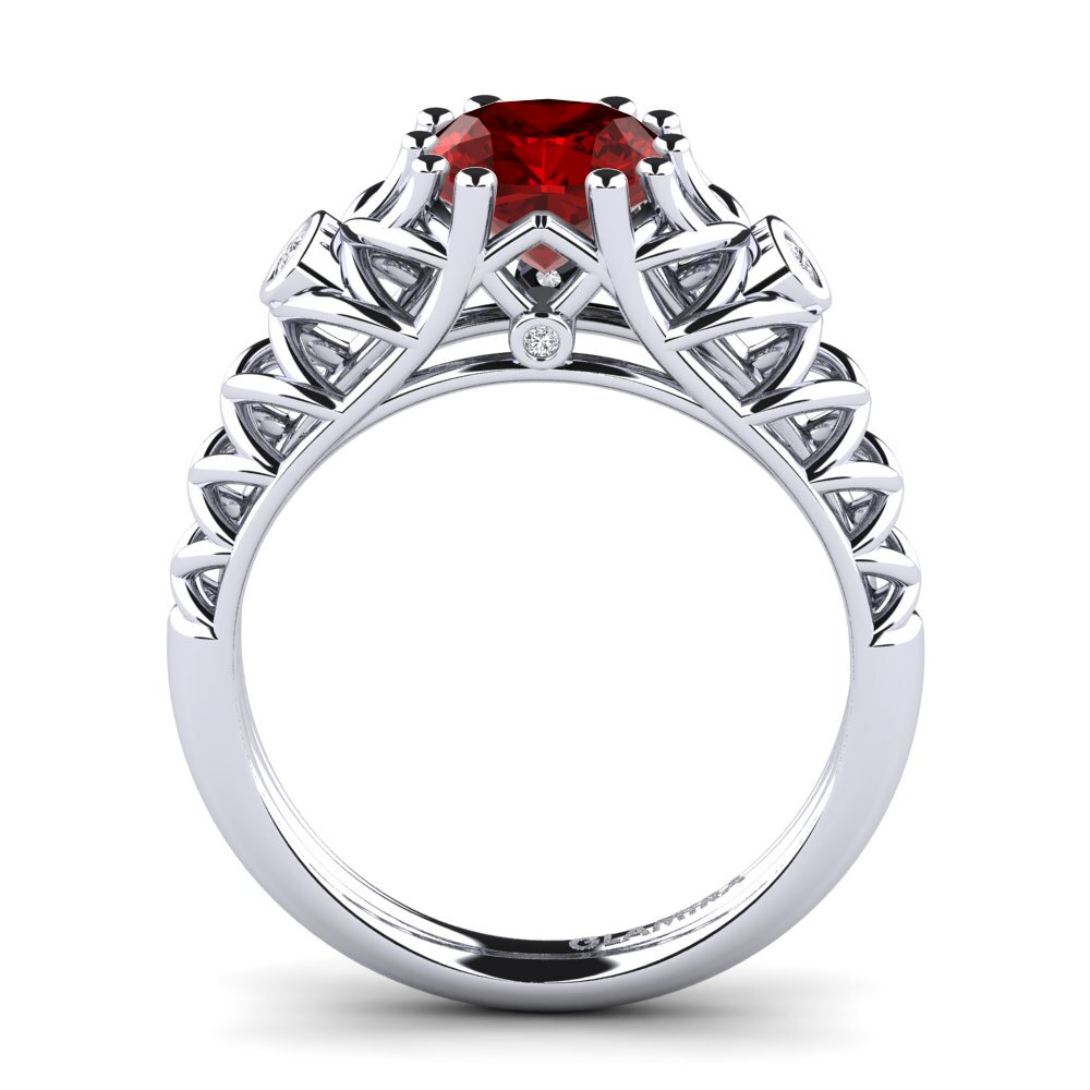 Ruby (Lab Created) Engagement Ring Raison