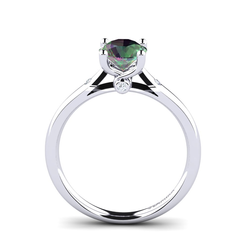 Mystic Topaz Engagement Ring Rashida