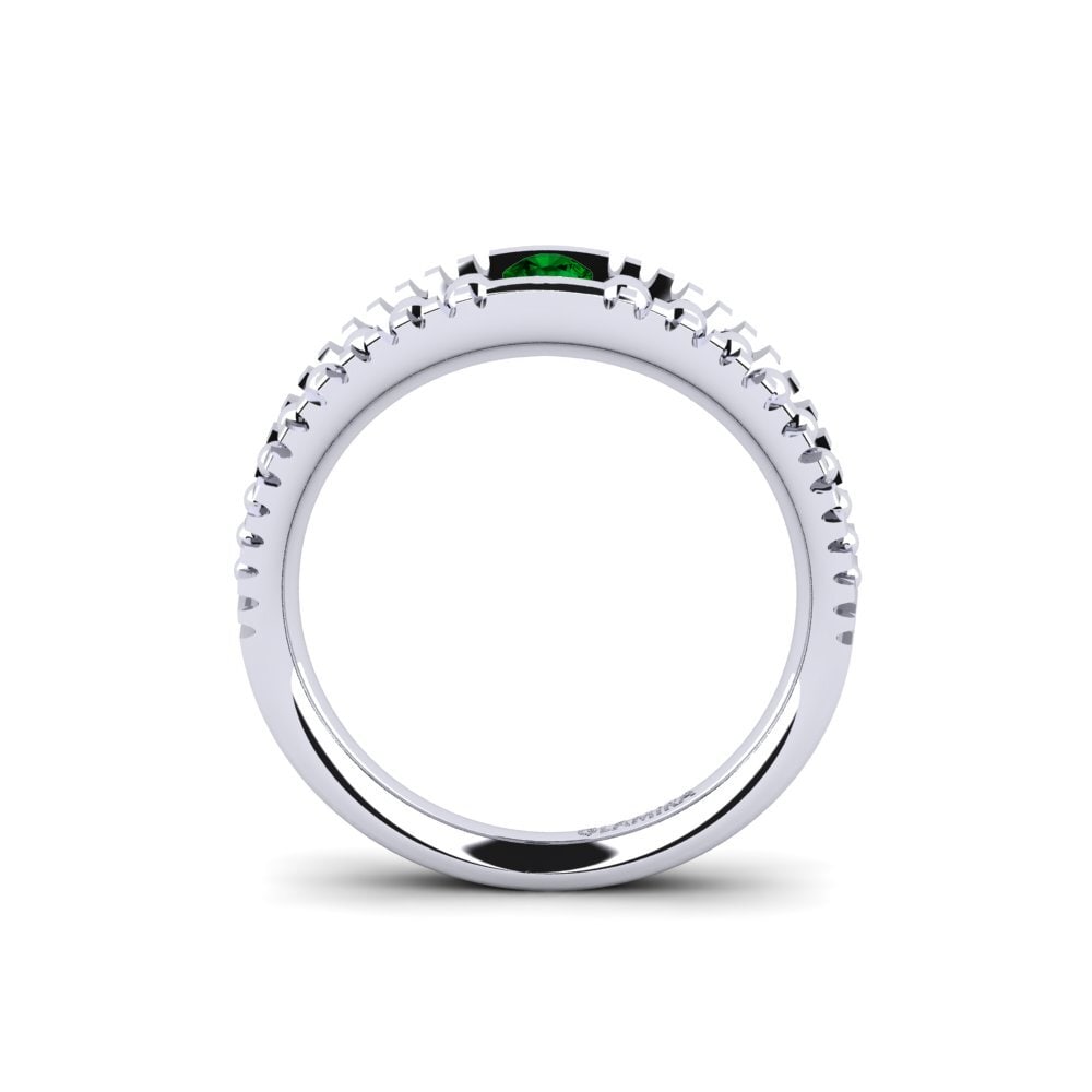 Green Zirconia Engagement Ring Rasia