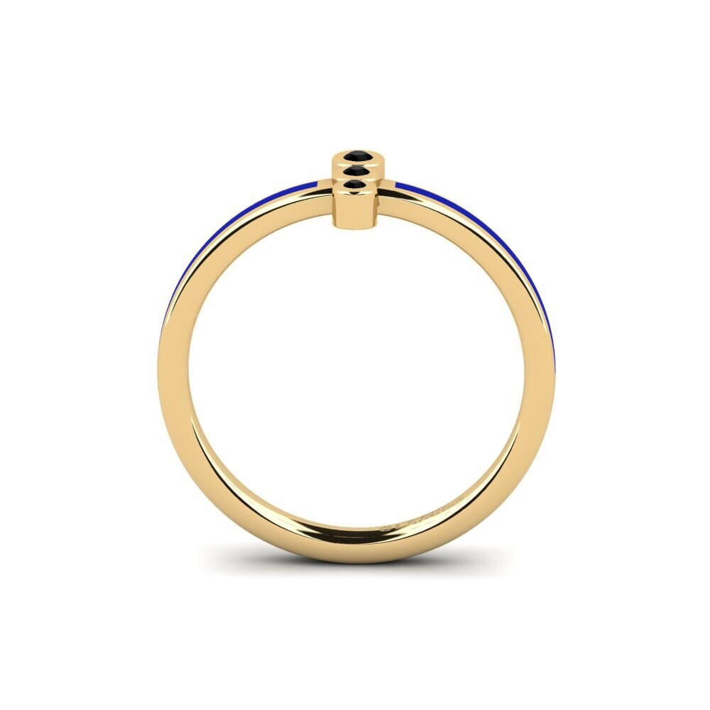 Schwarzer Saphir Ring Rayelf