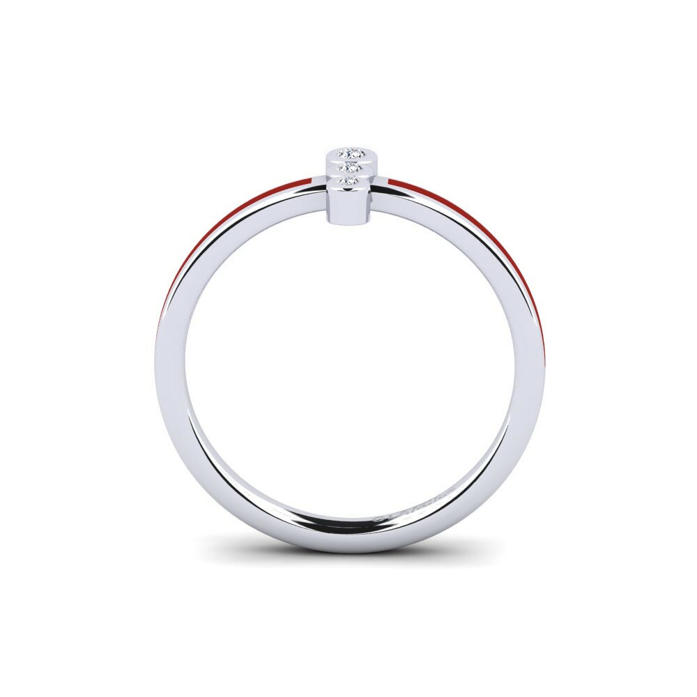 Argent Blanc Bague Rayelf