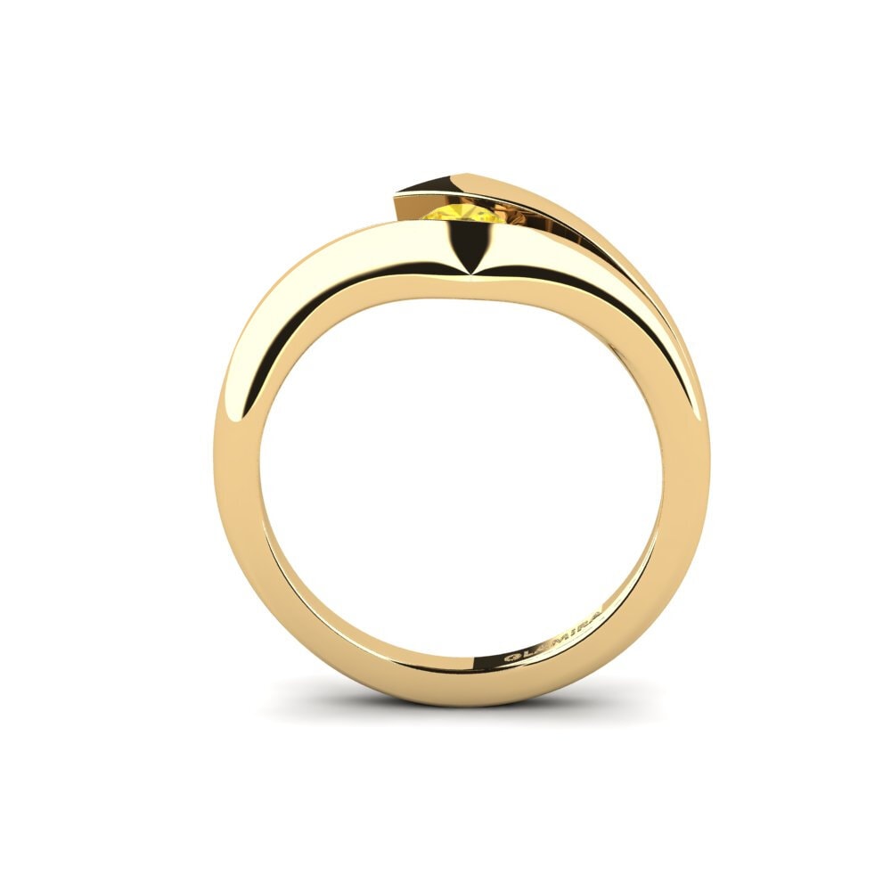 Yellow Sapphire Engagement Ring Evie 0.25 crt