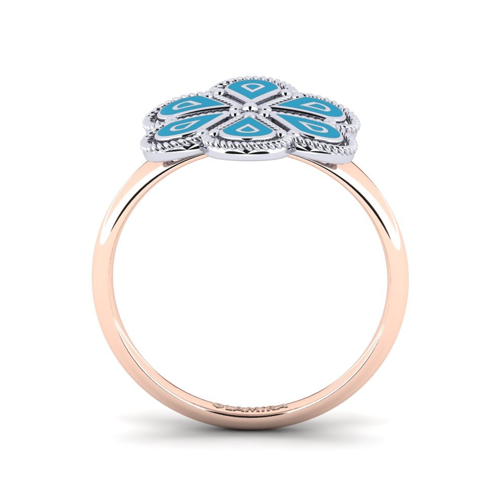 750 Weiß & Rotgold Ring Rean