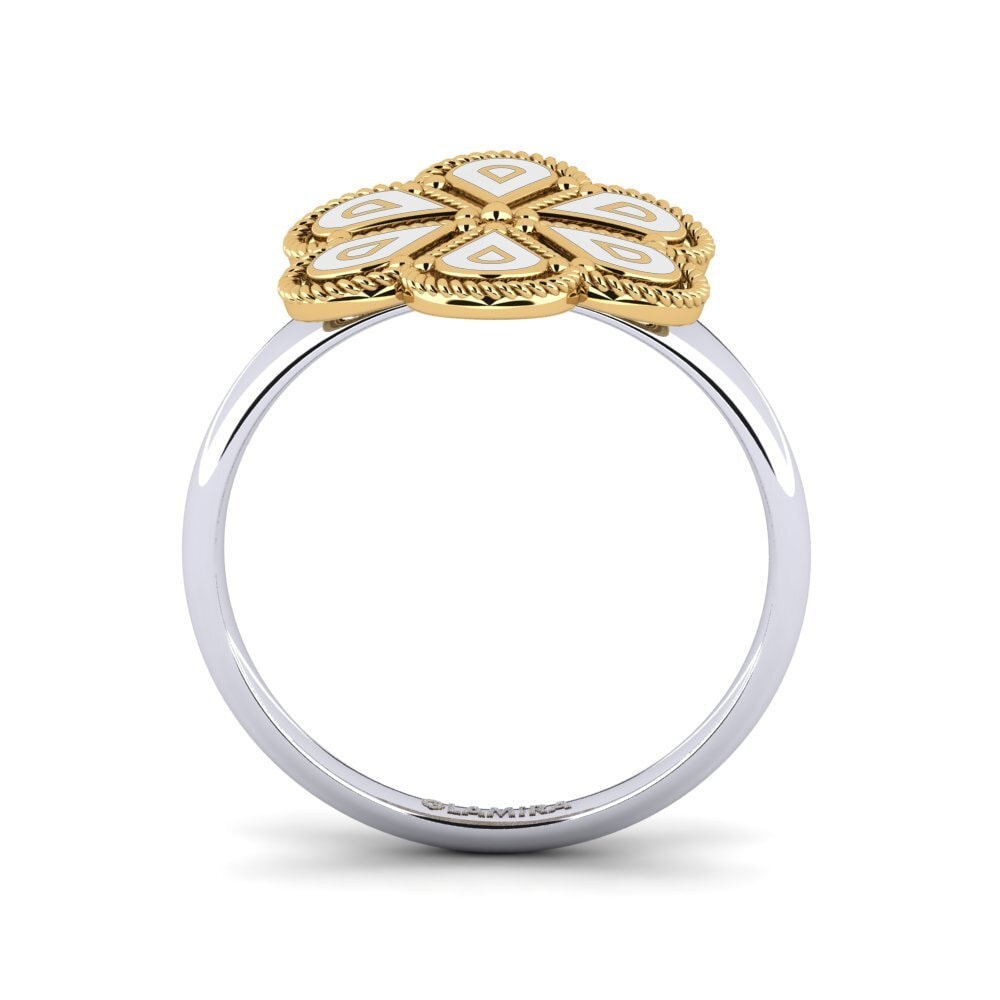 Or Jaune & Blanc 14k Bague Rean