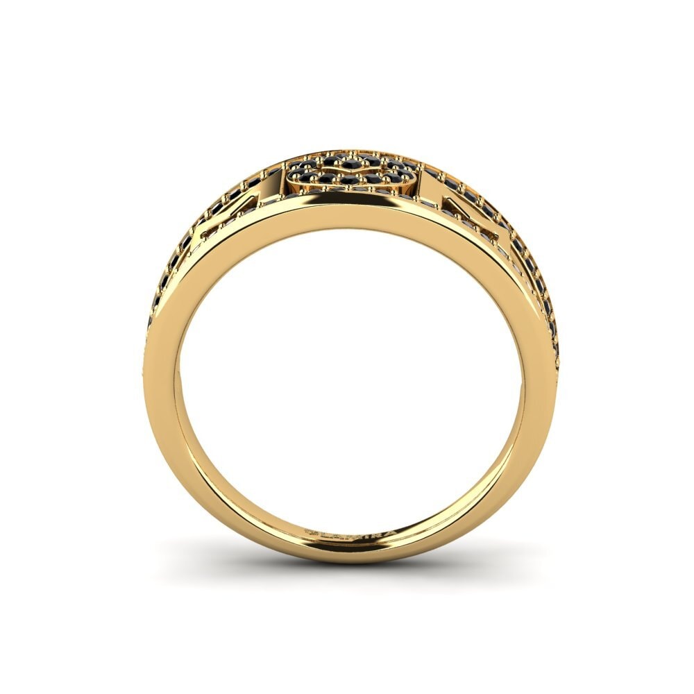 14ct Yellow Gold Black Onyx Ring Redfern