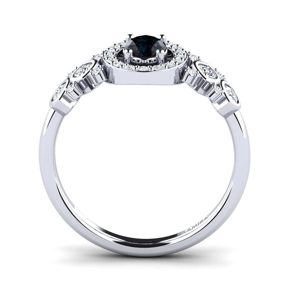 Black Opal Women's Ring Regange