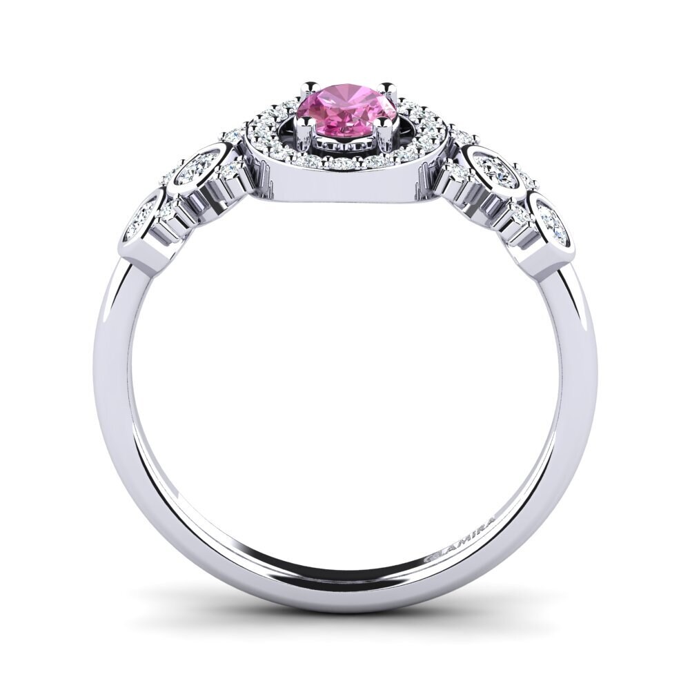 Pink Topaz Women's Ring Regange