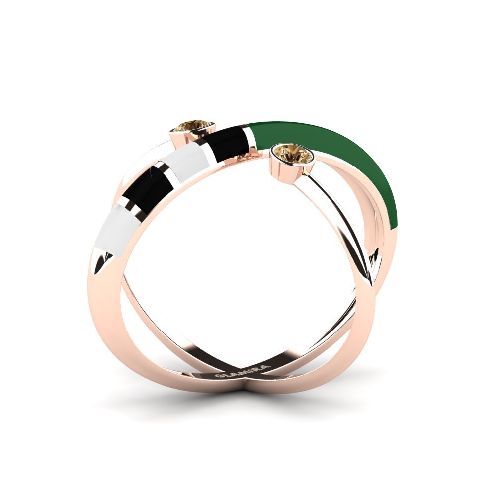 Brauner Diamant Ring Regnbu