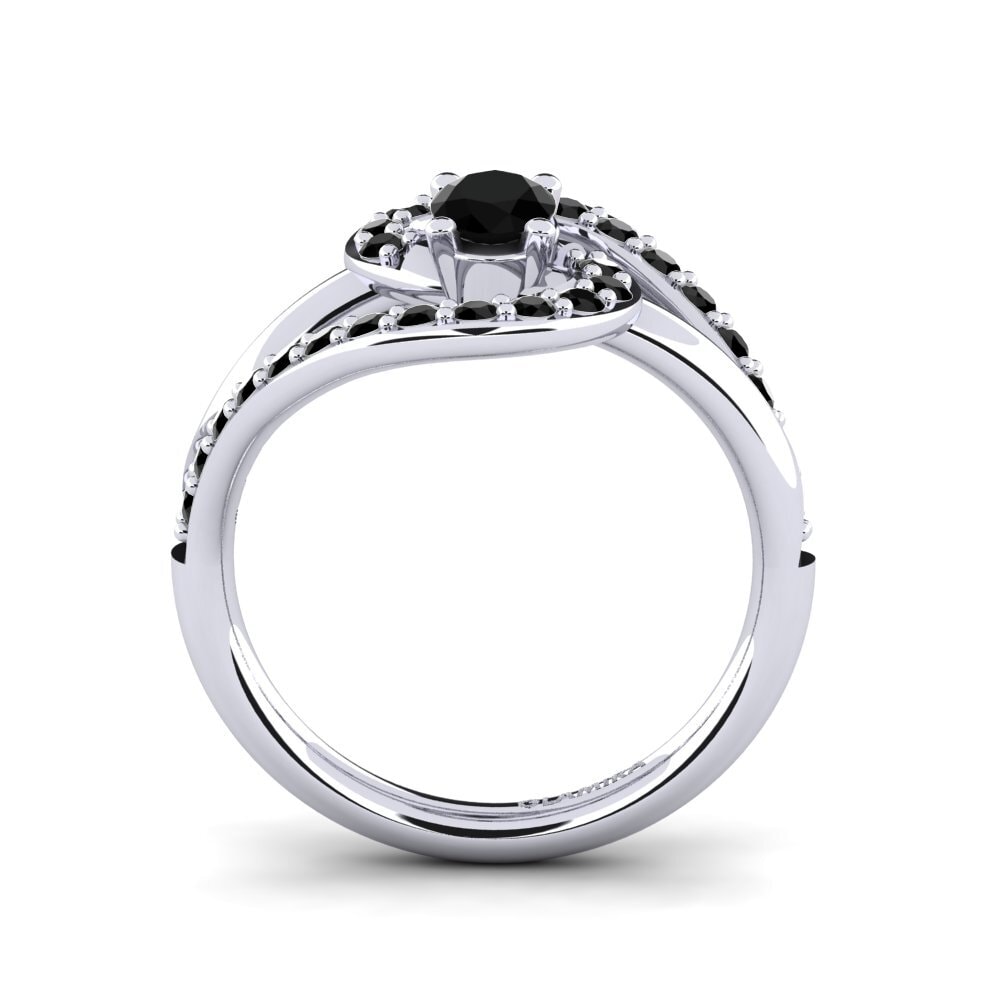 Black Diamond Engagement Ring Reine