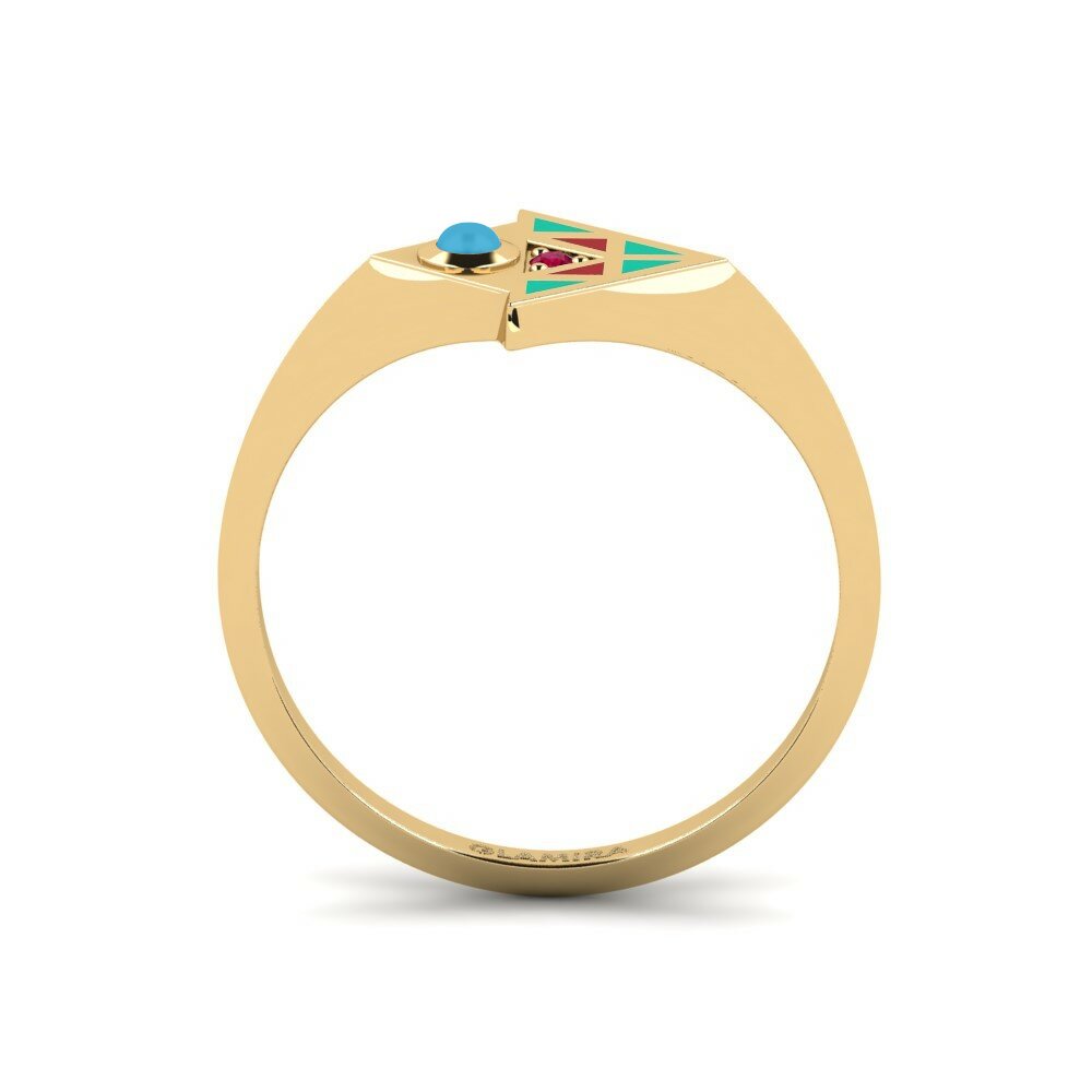 Or Jaune 18k Bague Reinterpret