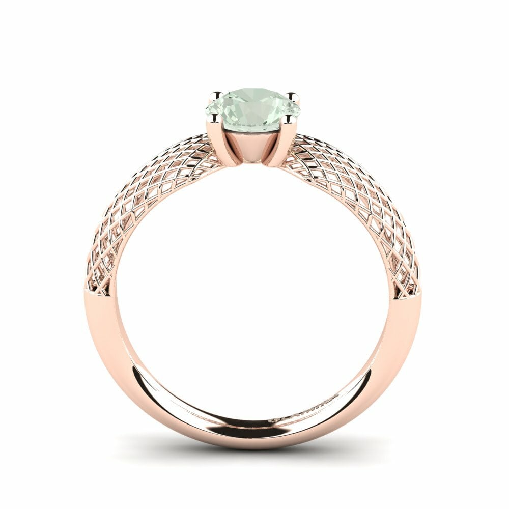 Amatista verde Anillo de compromiso Rejoicing
