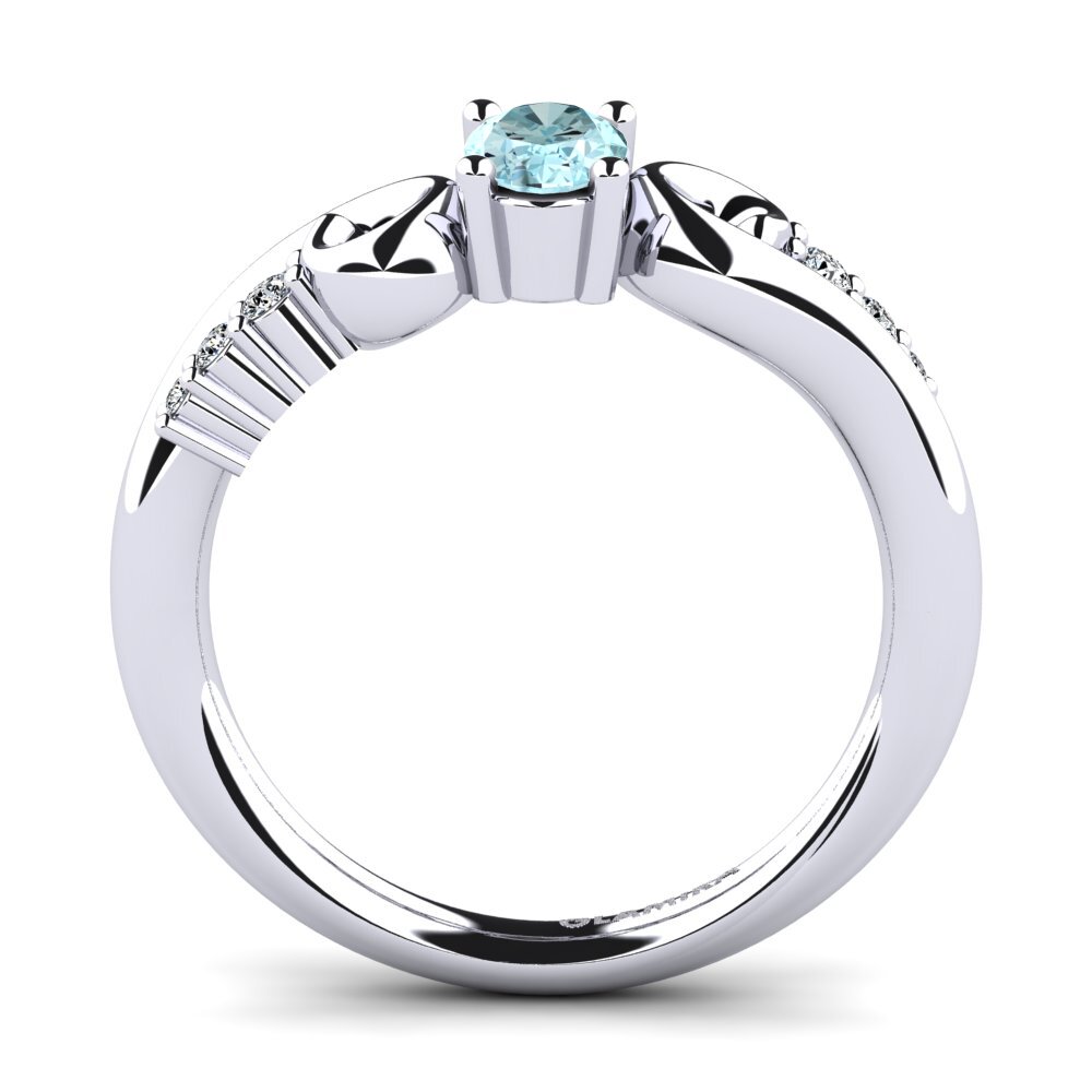 Aquamarine Engagement Ring Rena