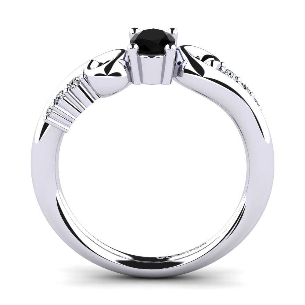 Black Diamond Engagement Ring Rena
