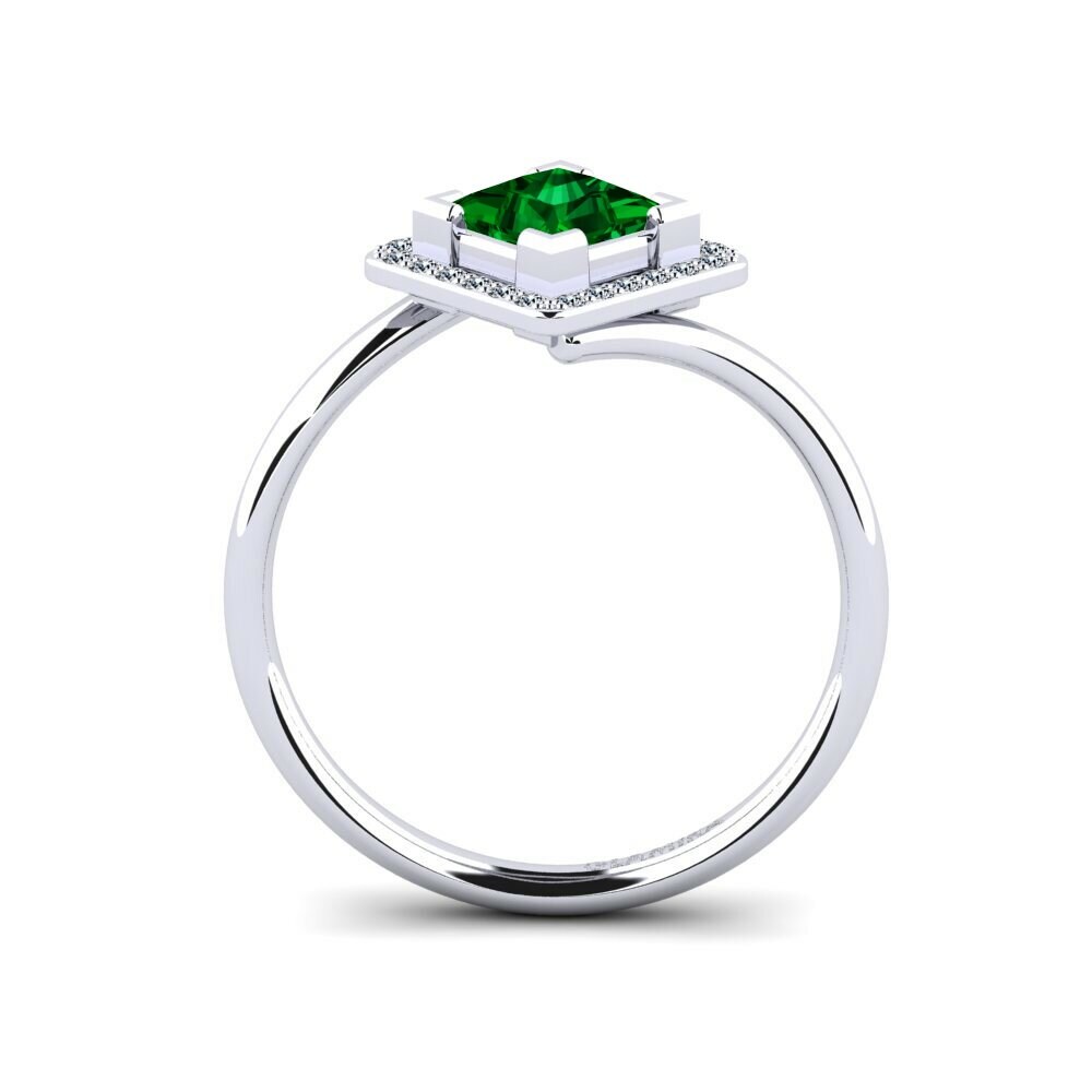 Green Zirconia Engagement Ring Reretilbo