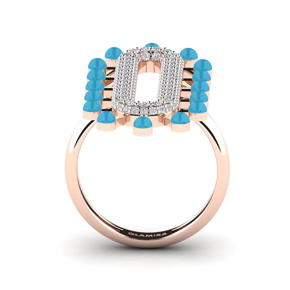 Rotgold 375 Ring Retrato