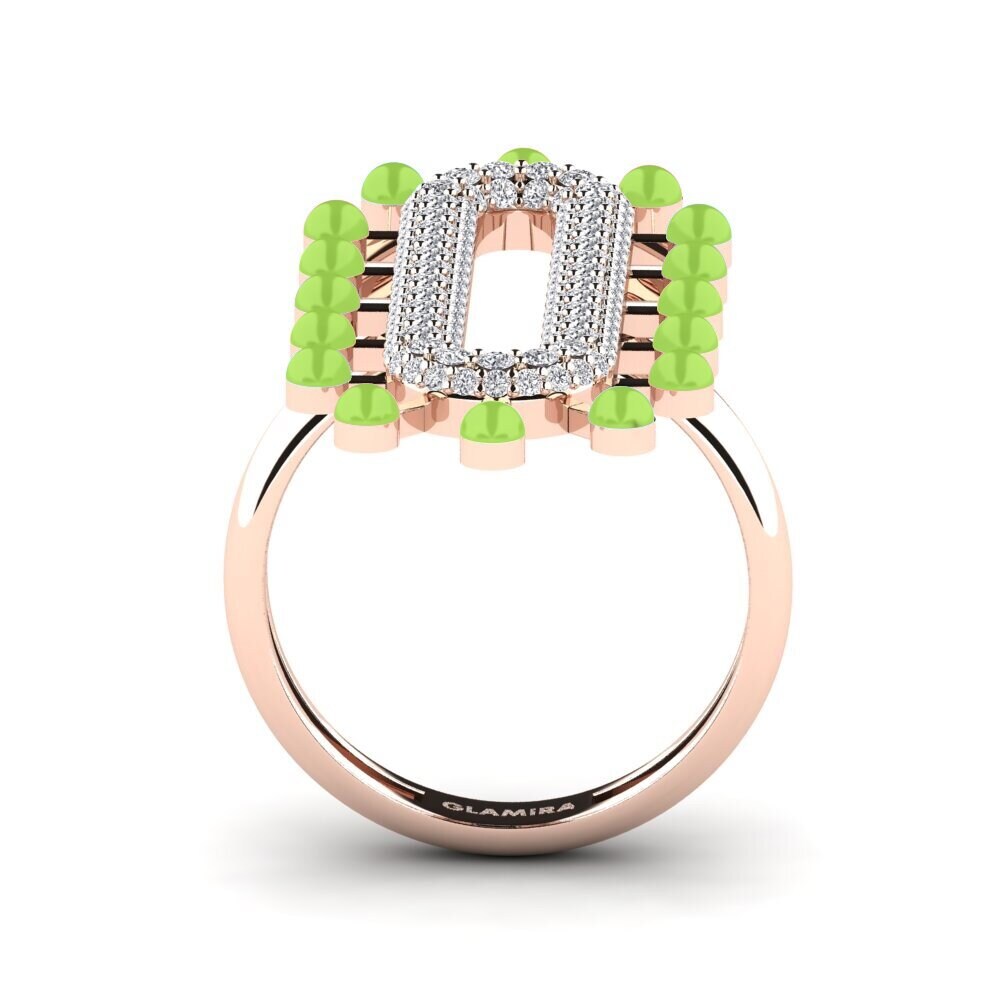 Rotgold 585 Ring Retrato