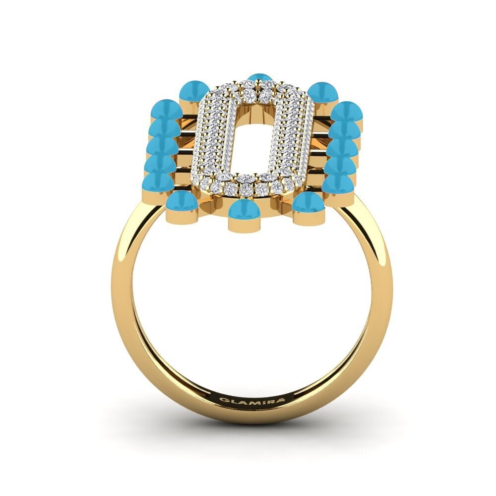 Gelbgold 750 Ring Retrato