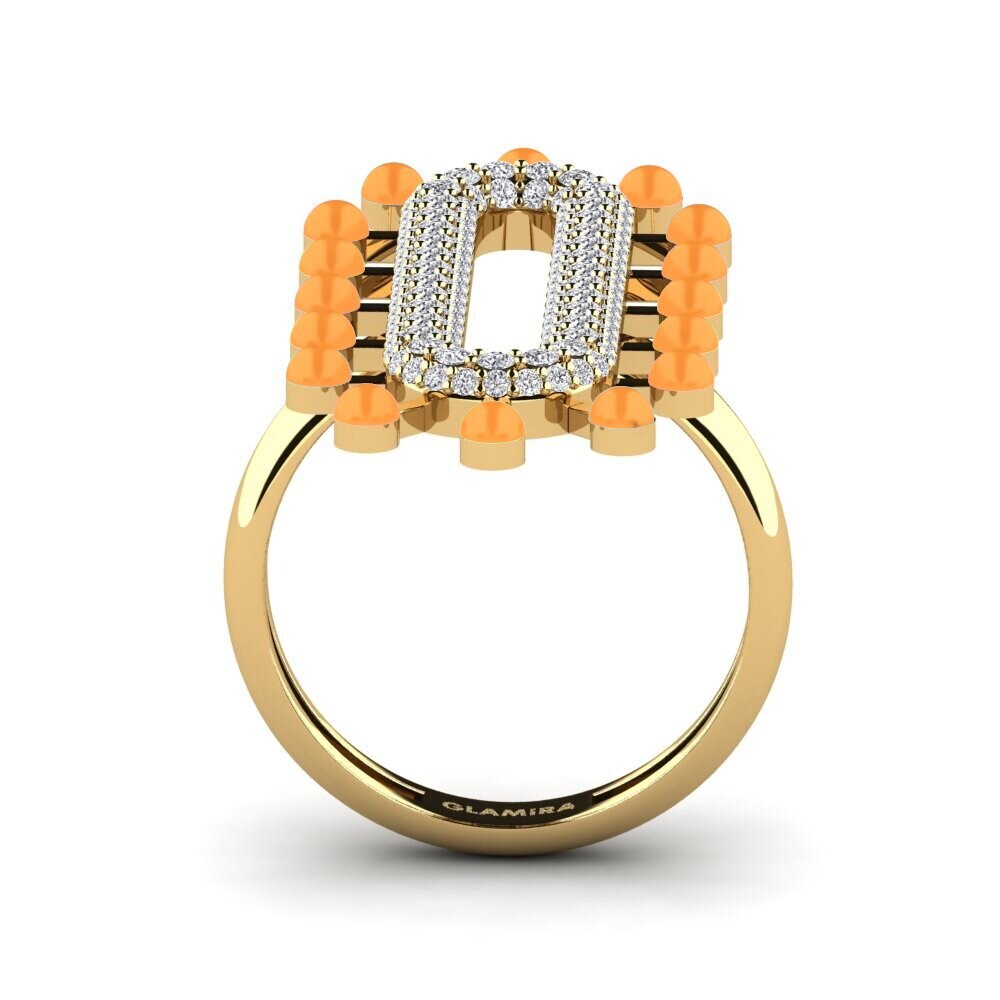 Gelbgold 750 Ring Retrato
